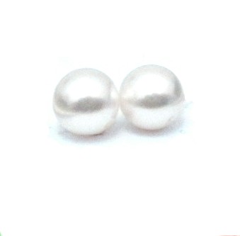 White 6-6.5mm Round Pairs